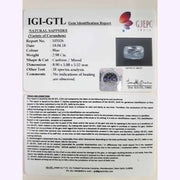 2.98/CT Natural Blue Sapphire with Govt Lab Certificate